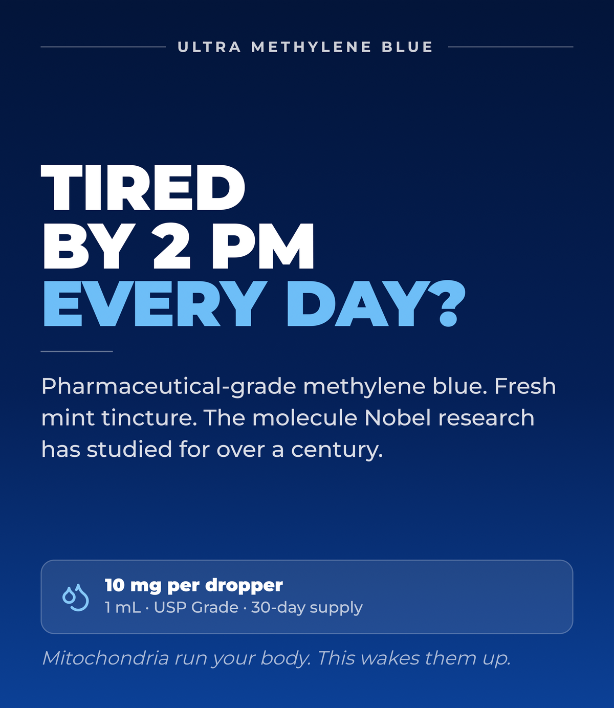 Ultra Methylene Blue - Fresh Mint Flavor (50mL) (30 Servings)